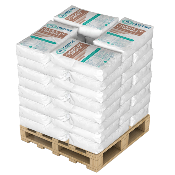 Auckland Párrafo Pez anémona Humus de Lombriz | Palet de sacos de 25 kg (1.200 kg - 48 sacos) | Nostoc  productos microbiológicos